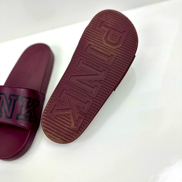 PINK by Victoria's Secret slides flip flops Size 9-10 like new! - Picture 3 of 3